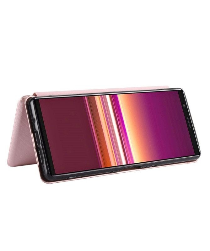 Housse Sony Xperia 5 II Effet Fibre de Carbone