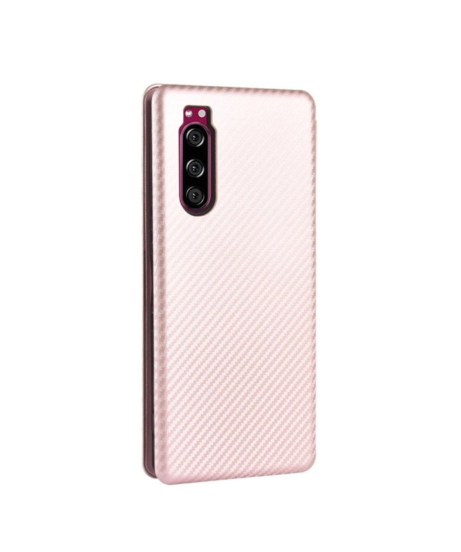 Housse Sony Xperia 5 II Effet Fibre de Carbone