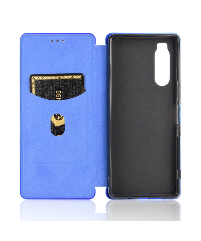 Housse Sony Xperia 5 II Effet Fibre de Carbone