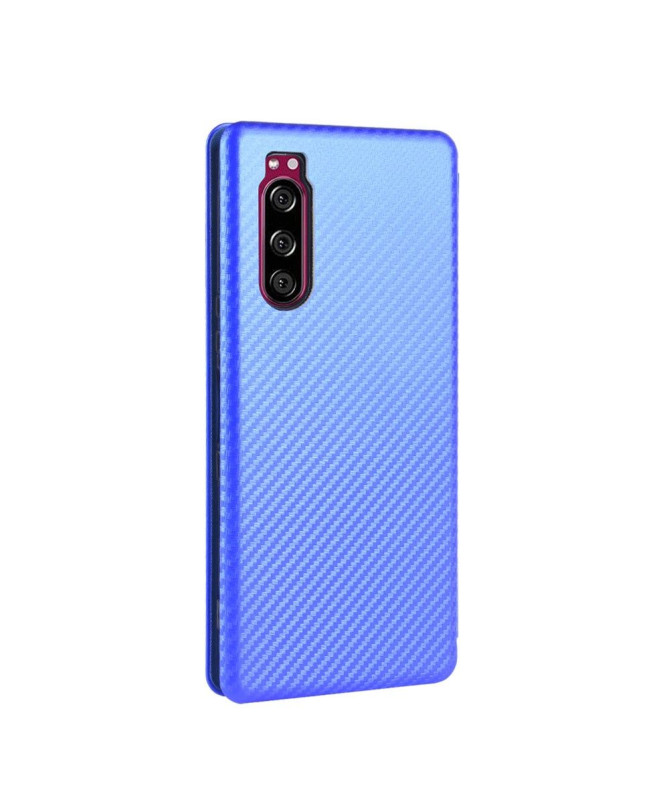 Housse Sony Xperia 5 II Effet Fibre de Carbone
