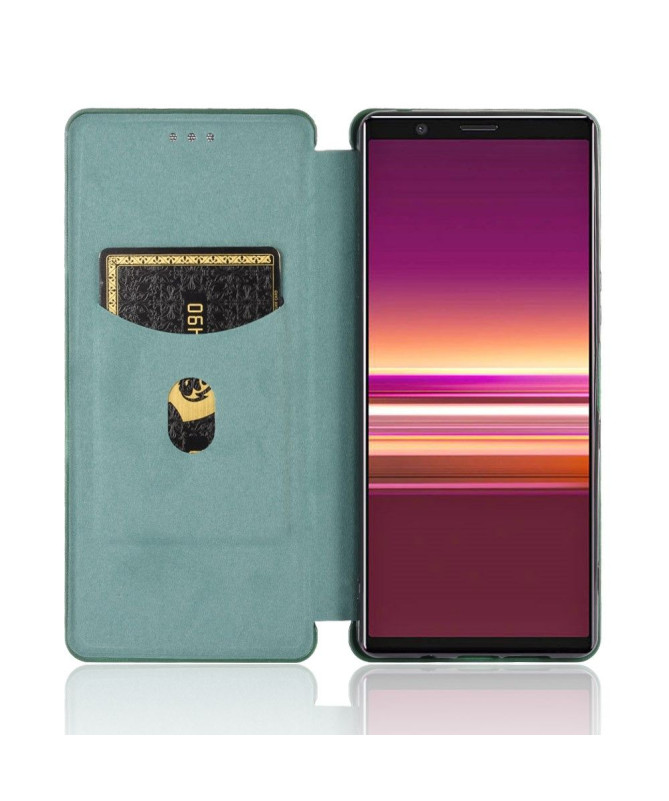 Housse Sony Xperia 5 II Effet Fibre de Carbone