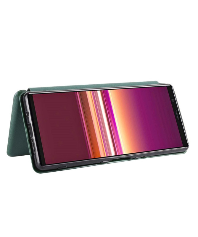 Housse Sony Xperia 5 II Effet Fibre de Carbone