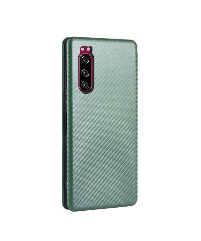 Housse Sony Xperia 5 II Effet Fibre de Carbone