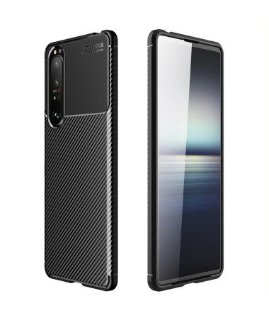 Coque style fibre de carbone pour Sony Xperia 1 III