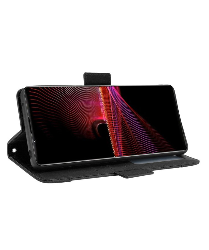 Housse Sony Xperia 1 III Premium avec Porte Cartes