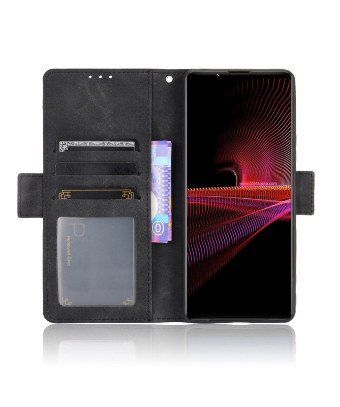 Housse Sony Xperia 1 III Premium avec Porte Cartes