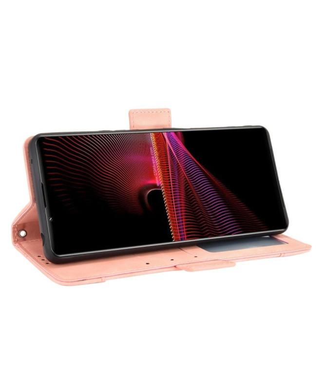 Housse Sony Xperia 1 III Premium avec Porte Cartes