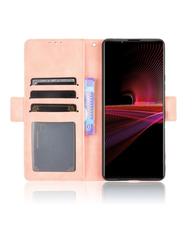 Housse Sony Xperia 1 III Premium avec Porte Cartes