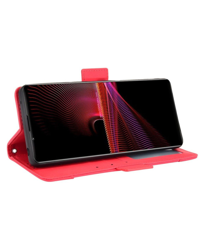 Housse Sony Xperia 1 III Premium avec Porte Cartes