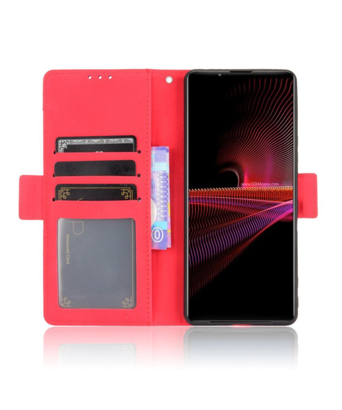 Housse Sony Xperia 1 III Premium avec Porte Cartes