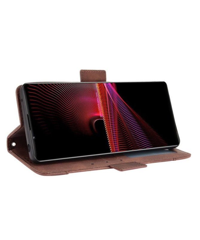 Housse Sony Xperia 1 III Premium avec Porte Cartes
