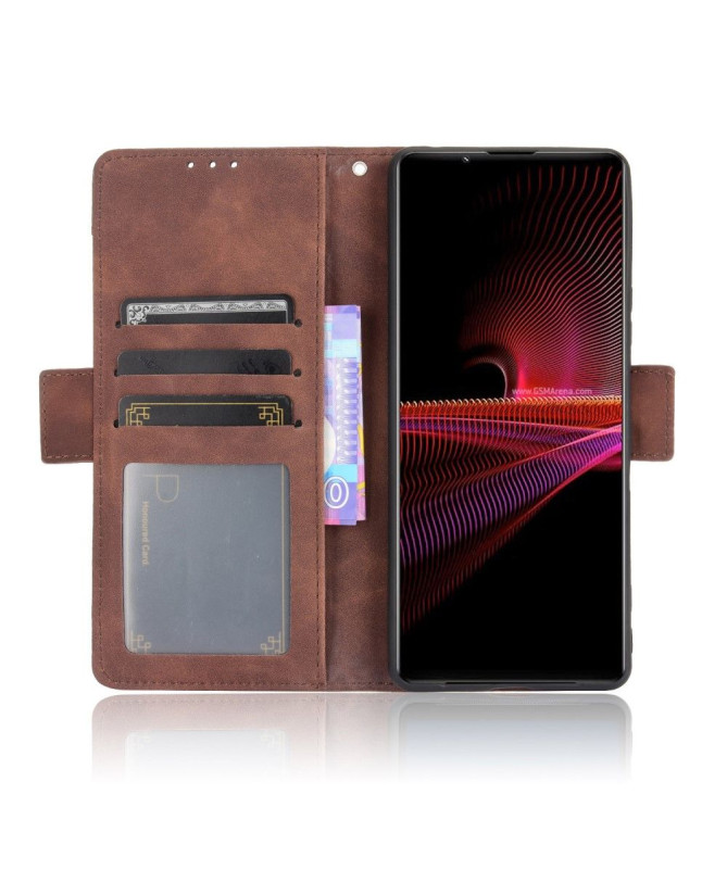 Housse Sony Xperia 1 III Premium avec Porte Cartes