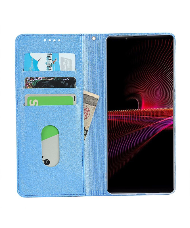 Housse Sony Xperia 1 III Blue Moon Rabat Porte-Cartes