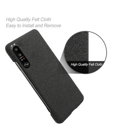 Coque Sony Xperia 1 III revêtement tissu