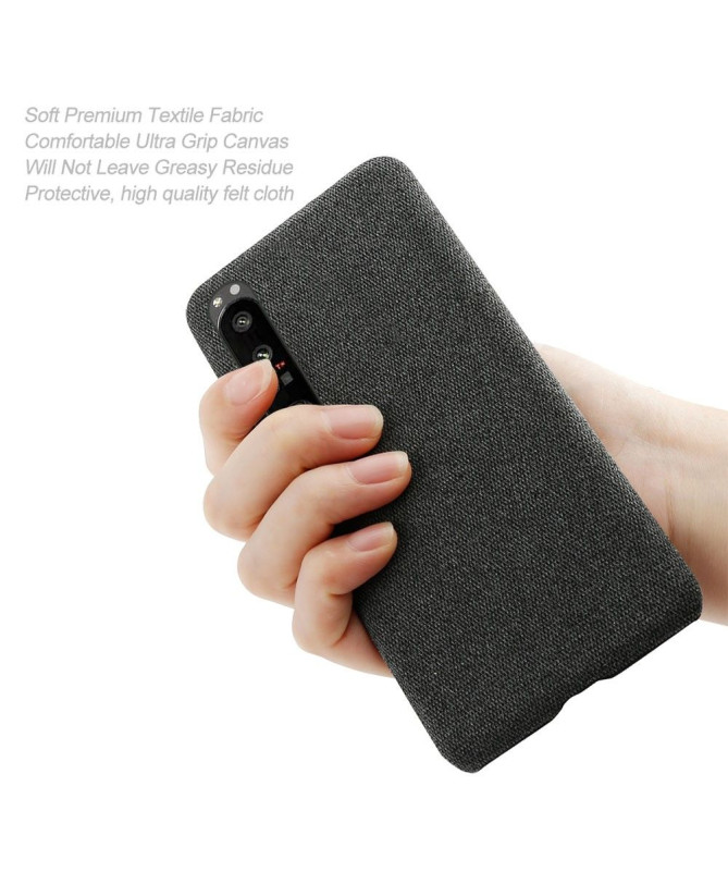 Coque Sony Xperia 1 III revêtement tissu