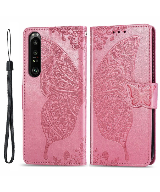 Housse Sony Xperia 1 III Papillon Relief