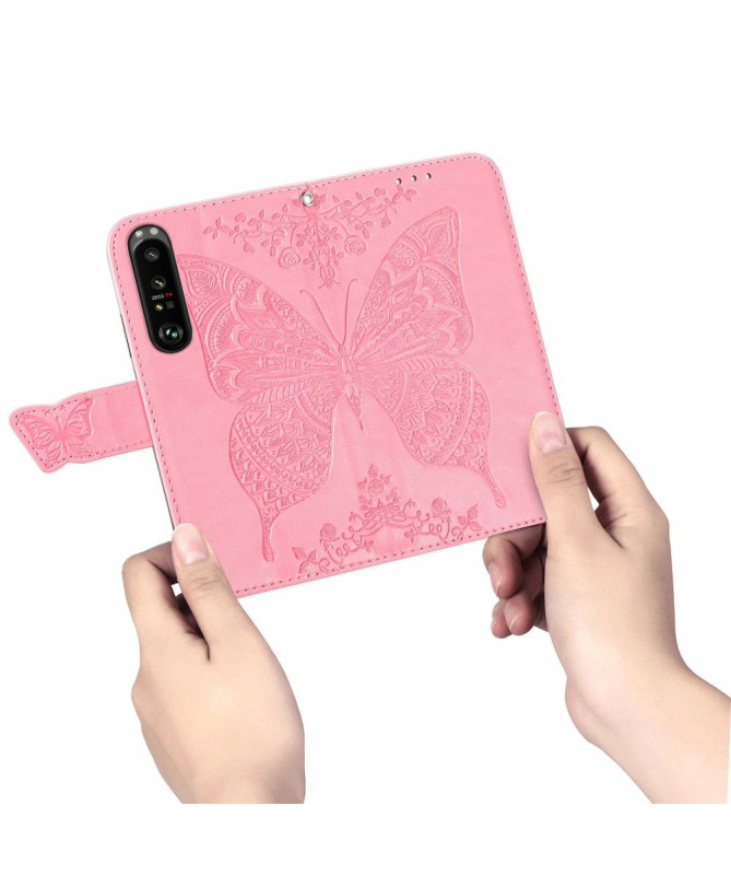 Housse Sony Xperia 1 III Papillon Relief