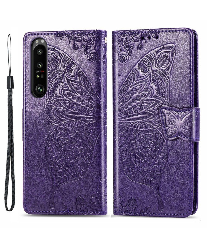 Housse Sony Xperia 1 III Papillon Relief