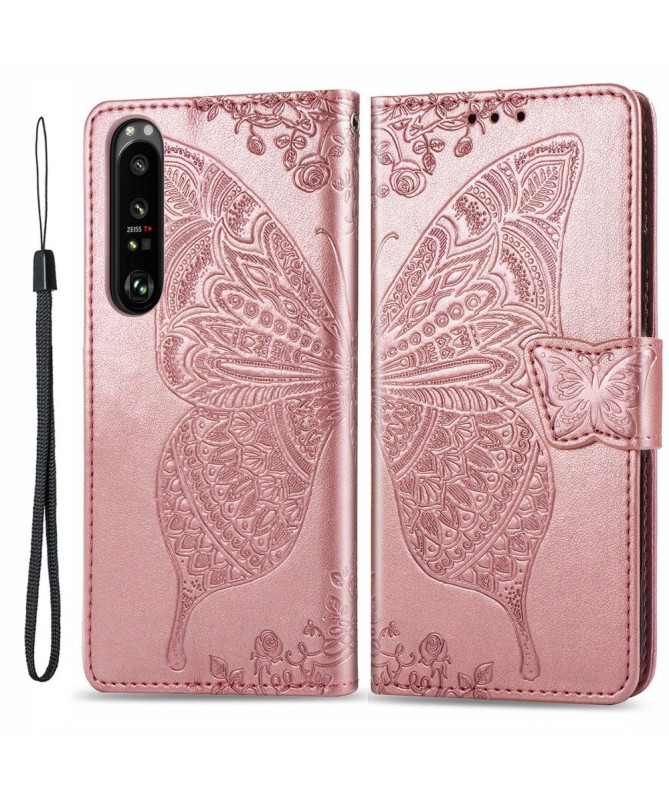 Housse Sony Xperia 1 III Papillon Relief