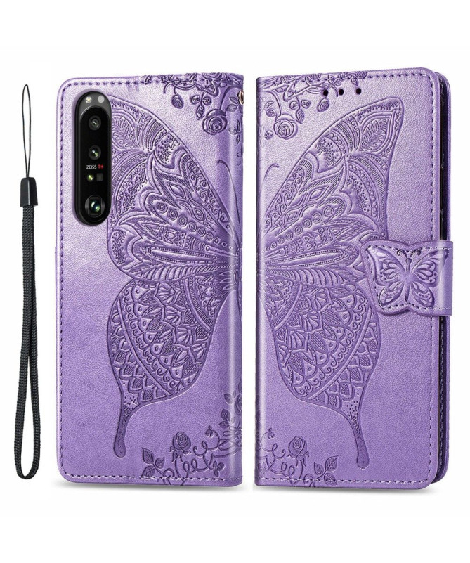 Housse Sony Xperia 1 III Papillon Relief