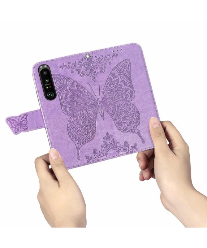 Housse Sony Xperia 1 III Papillon Relief