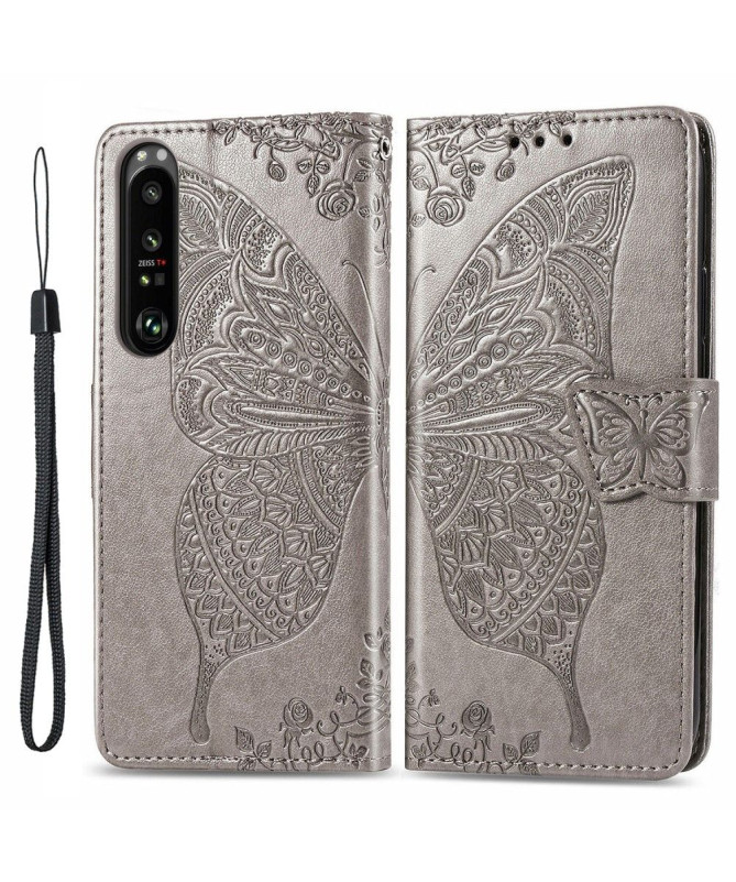 Housse Sony Xperia 1 III Papillon Relief