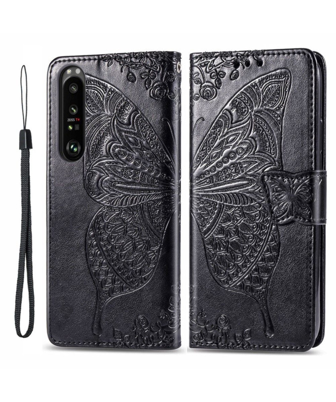 Housse Sony Xperia 1 III Papillon Relief