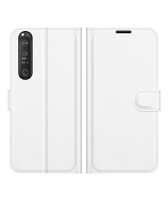 Housse Sony Xperia 1 III portefeuille style cuir