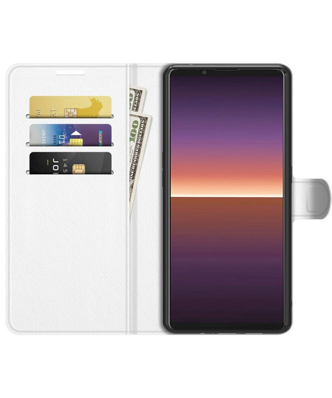 Housse Sony Xperia 1 III portefeuille style cuir