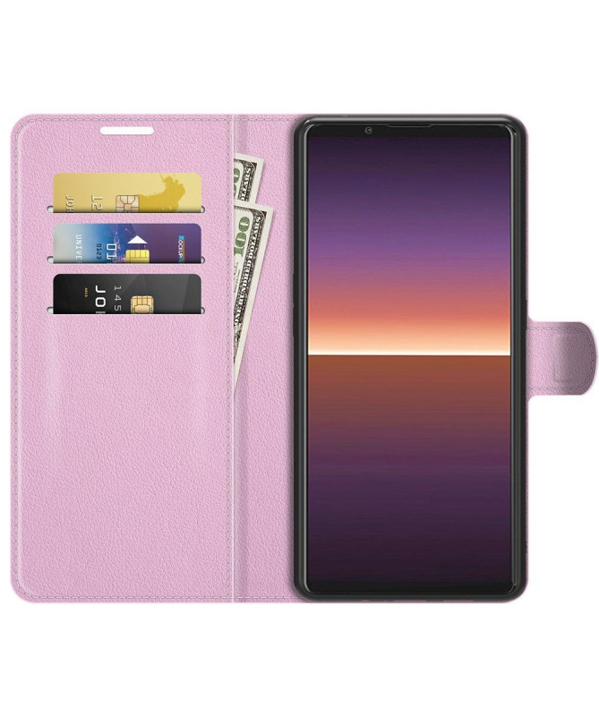 Housse Sony Xperia 1 III portefeuille style cuir