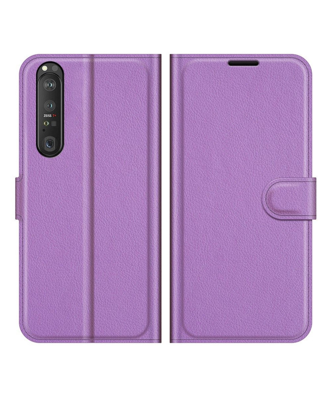 Housse Sony Xperia 1 III portefeuille style cuir