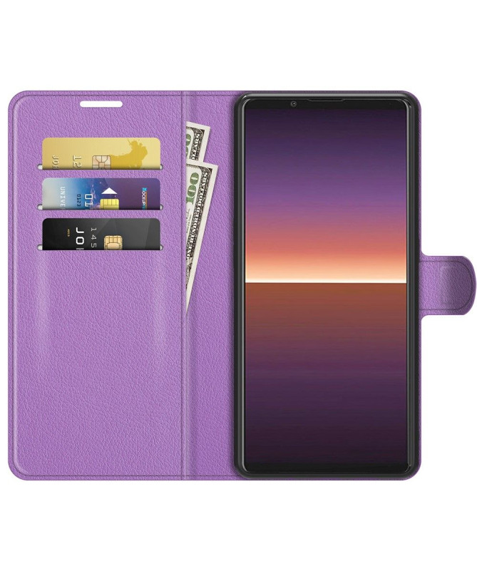 Housse Sony Xperia 1 III portefeuille style cuir