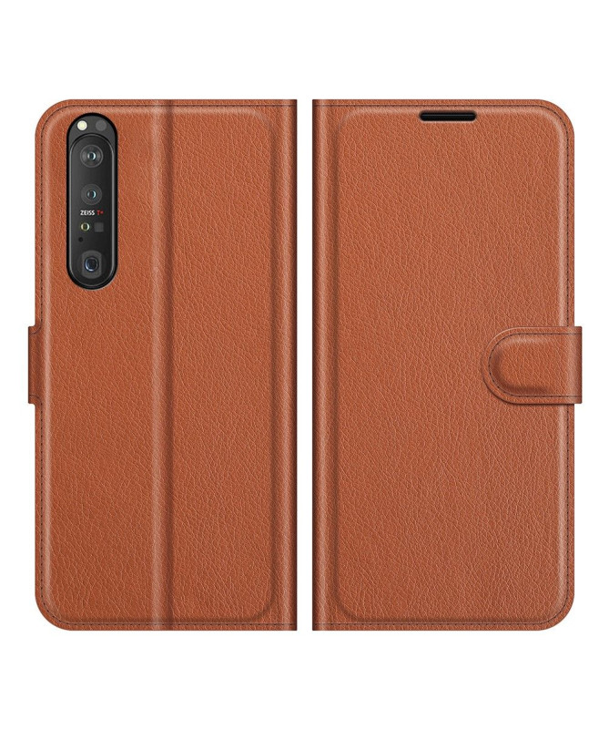 Housse Sony Xperia 1 III portefeuille style cuir