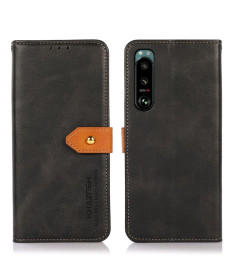 Housse Sony Xperia 5 III KHAZNEH Bicolore simili cuir