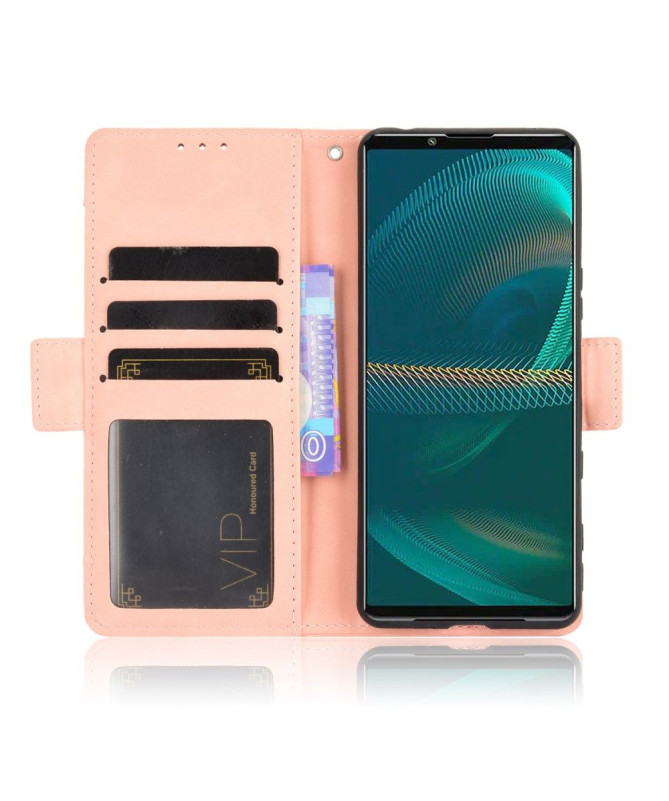 Housse Sony Xperia 5 III Premium avec Porte Cartes