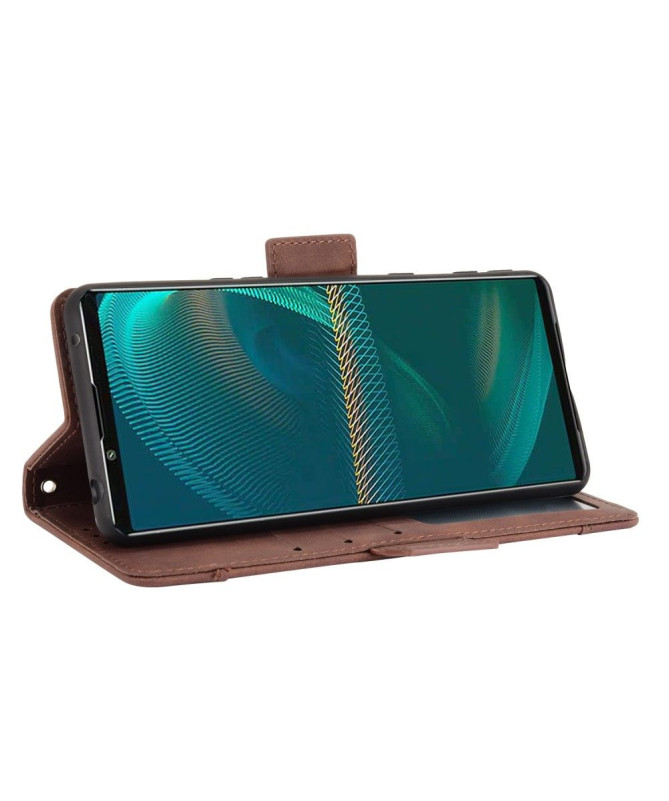 Housse Sony Xperia 5 III Premium avec Porte Cartes