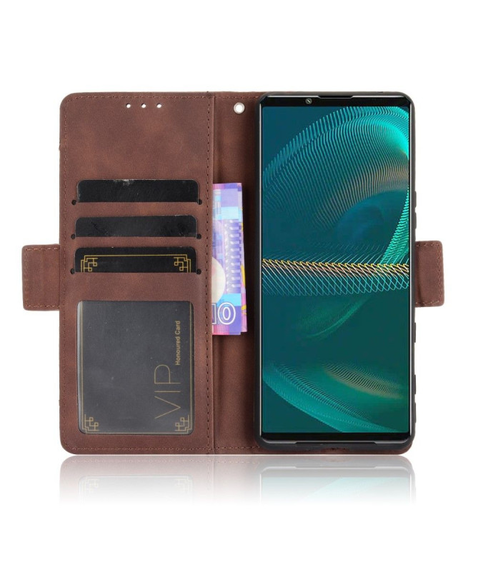 Housse Sony Xperia 5 III Premium avec Porte Cartes