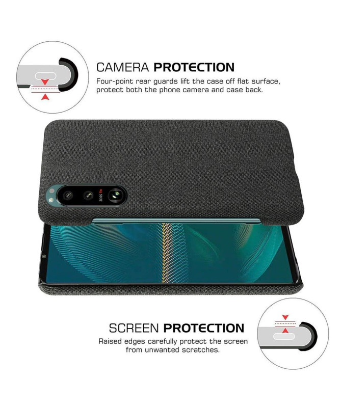 Coque Sony Xperia 5 III revêtement tissu