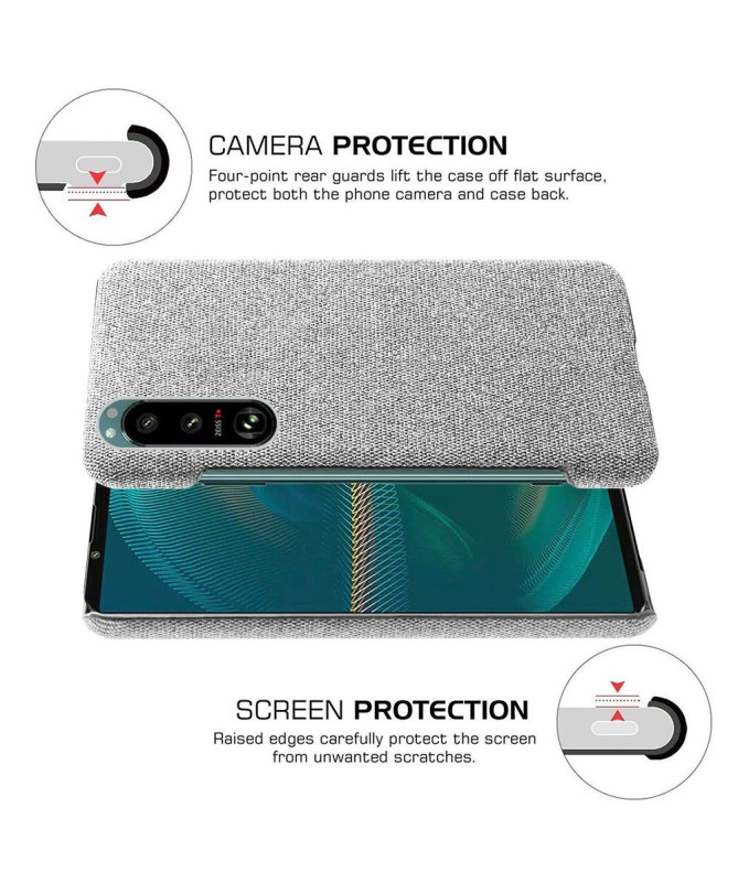 Coque Sony Xperia 5 III revêtement tissu