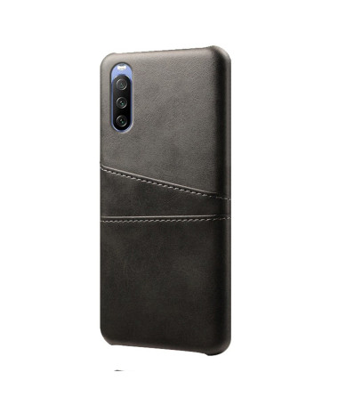 Coque Sony Xperia 10 III effet cuir porte cartes