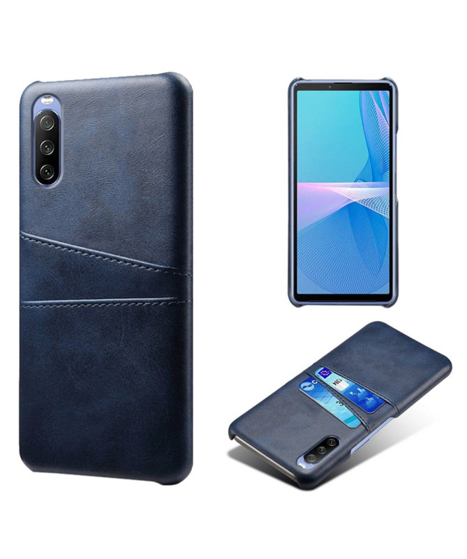 Coque Sony Xperia 10 III effet cuir porte cartes