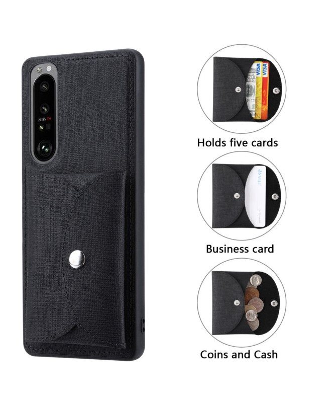 Coque Sony Xperia 1 III VILI croisillons Porte Cartes Magnétique