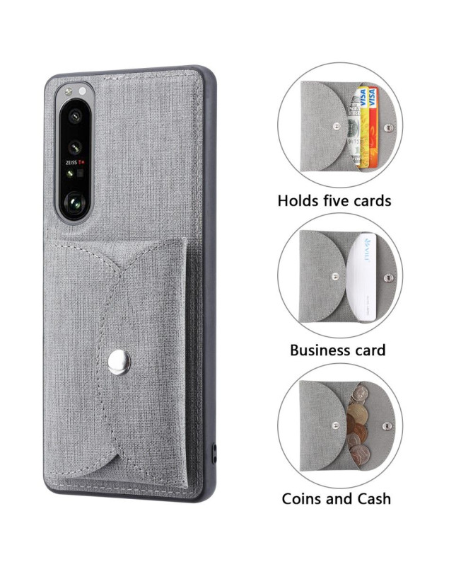 Coque Sony Xperia 1 III VILI croisillons Porte Cartes Magnétique