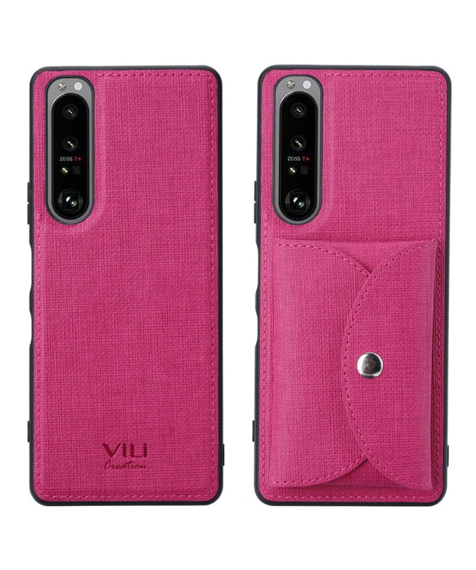 Coque Sony Xperia 1 III VILI croisillons Porte Cartes Magnétique