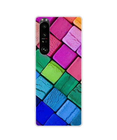 Coque Sony Xperia 1 III Blocs Colorés