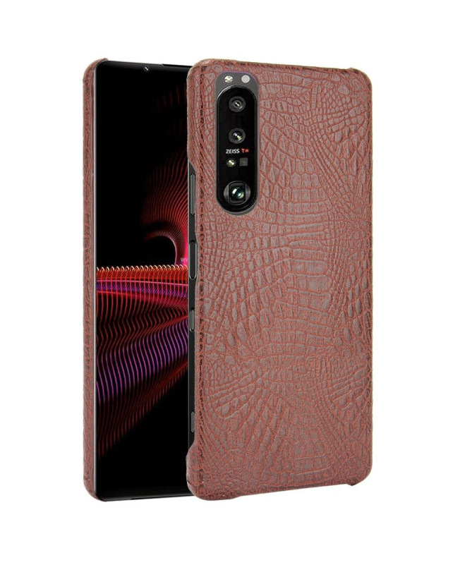 Coque Sony Xperia 1 III effet peau de croco