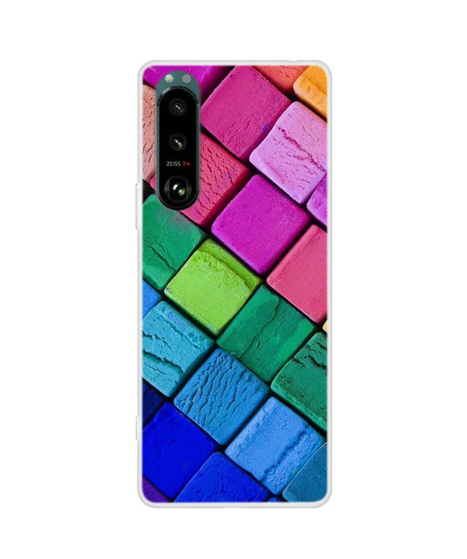 Coque Sony Xperia 5 III Blocs Colorés