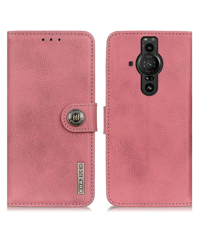 Housse Sony Xperia Pro-I KHAZNEH Effet Cuir Porte-Cartes