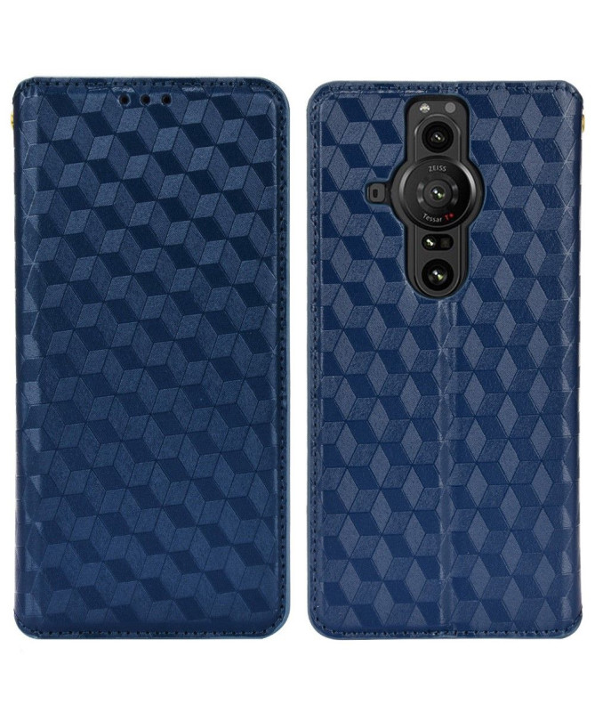 Housse Sony Xperia Pro-I flip cover design géométrie