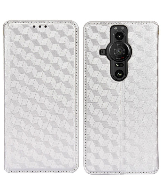 Housse Sony Xperia Pro-I flip cover design géométrie